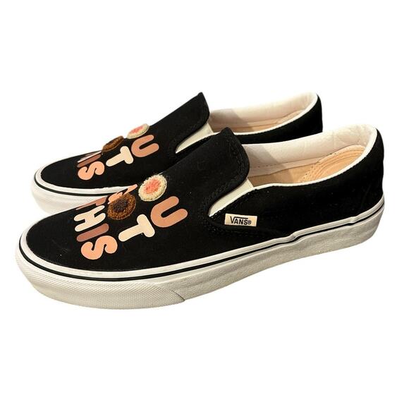 VANS Breast Cancer Awareness Slip-on Sneaker Men Size 7.5 Women Size 9 - Picture 1 of 7